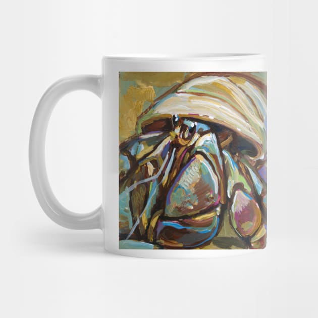 Colorful Hermit Crab Painting by RobertPhelpsArt